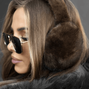 Naušniki PUFY rjavi