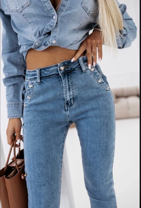 Hlače Jeans mom-fit ROSE - slika 3