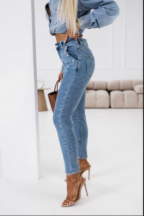 Hlače Jeans mom-fit ROSE - slika 2