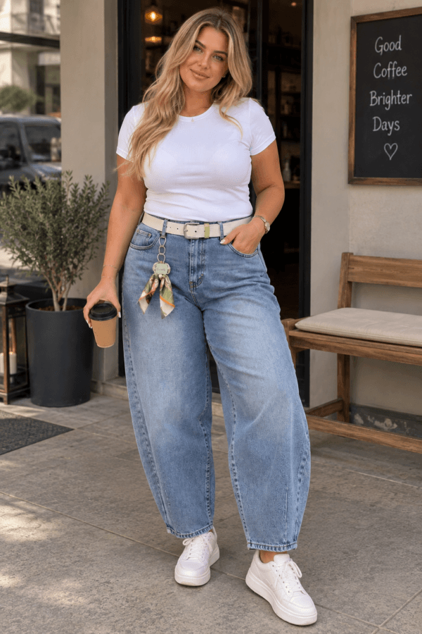 Hlače Jeans BALLOON FIT